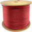 AddOn 1000ft Non-Terminated Red Cat5E UTP OFNP (Plenum-rated) Solid Copper Patch Cable