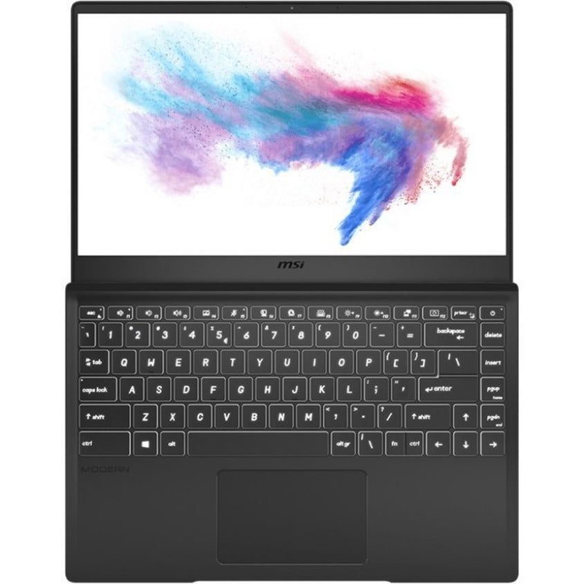 MSI Modern 14 Modern 14 B4MW AMD-010 14" Notebook - Full HD - 1920 x 1080 - AMD Ryzen 5 4500U 2.30 GHz - 8 GB Total RAM - 256 GB SSD - Aluminum Black