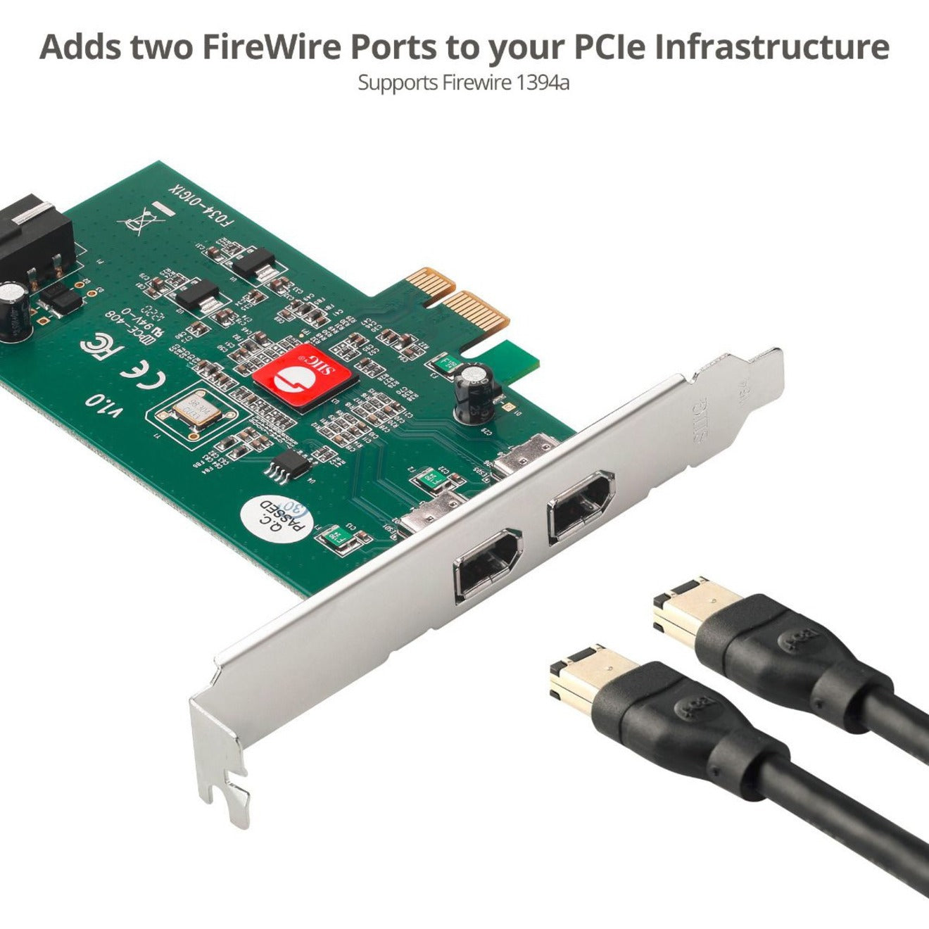 SIIG Dual Profile 2 Port FireWire PCIe
