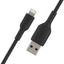 Belkin BoostCharge Lightning to USB-A Cable (2 meter / 6.6 foot Black)