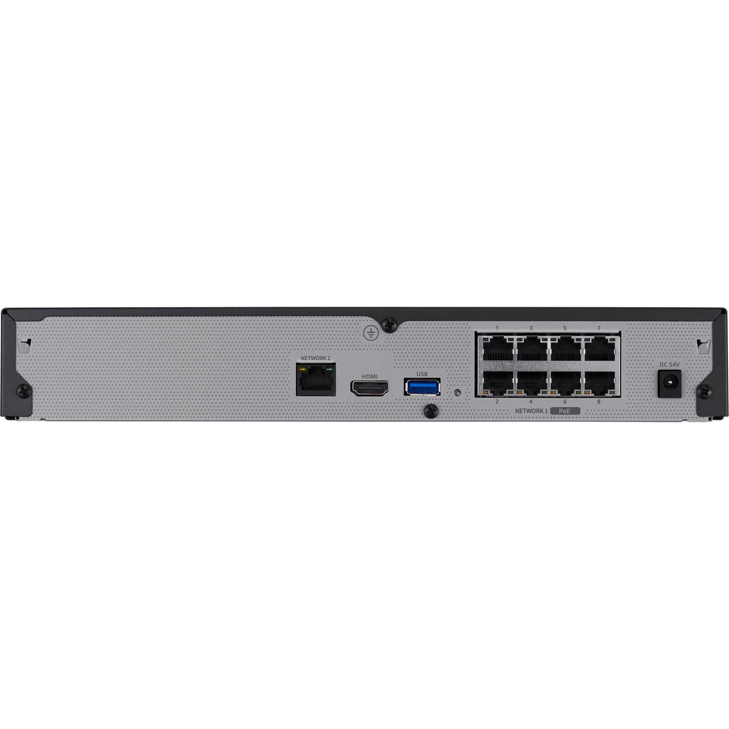 Wisenet 8Channel 8MP NVR with PoE switch - 6 TB HDD