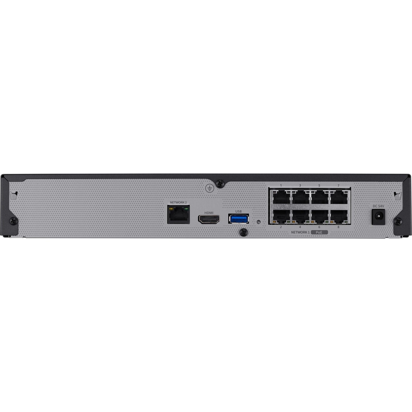 Wisenet 8CH 8MP NVR with PoE switch