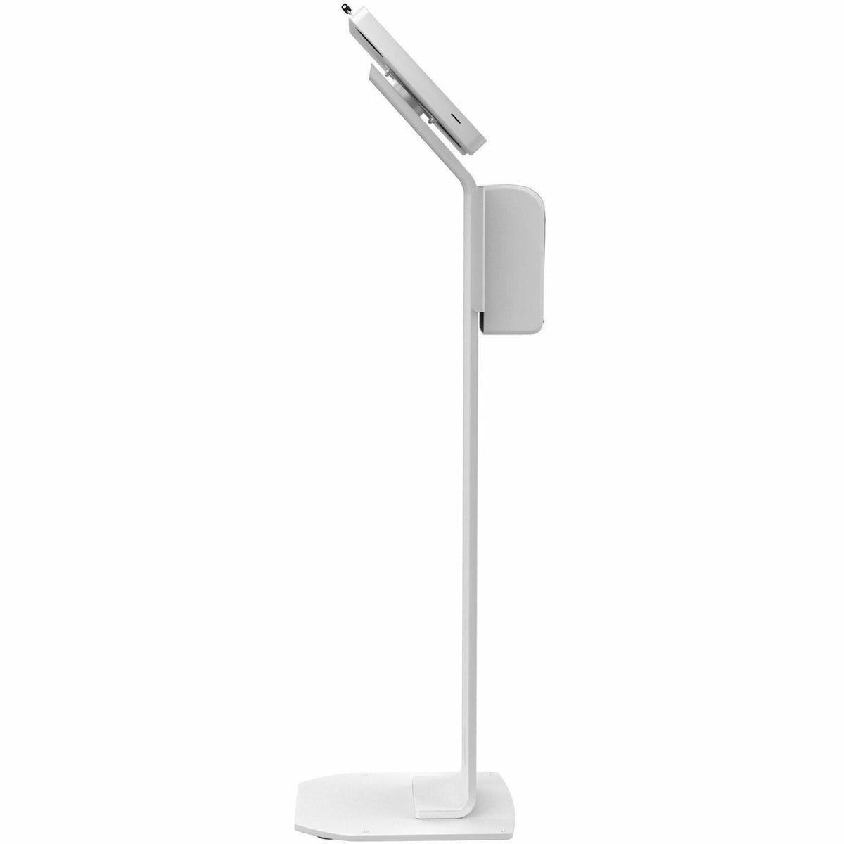 CTA Digital Premium Locking Floor Stand Kiosk with Automatic Soap Dispenser (White)