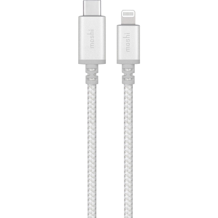 Moshi Integra USB-C to Lightning Cable 4 ft (1.2 m) Jet Silver