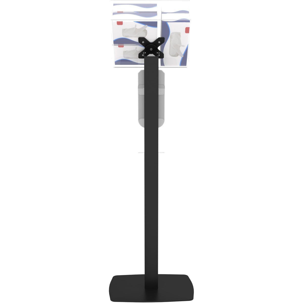CTA Digital: Premium Thin Profile Sanitizing Station (Black)
