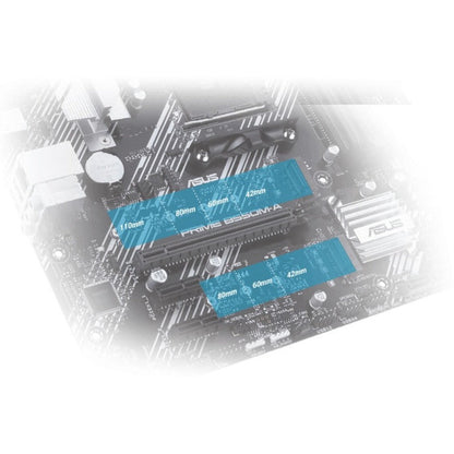 Asus Prime B550M-A/CSM Desktop Motherboard - AMD B550 Chipset - Socket AM4 - Micro ATX