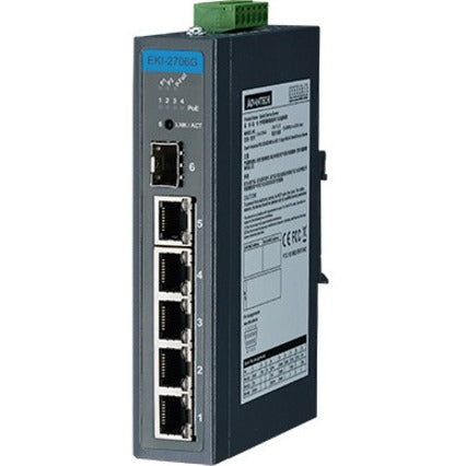 5GE+1G SFP UNMANAGED IND POE   