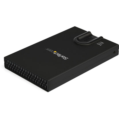 StarTech.com Biometric Enclosure - 256-bit AES Encrypted USB 3.0 External Hard Drive Enclosure 2.5" SATA HDD/SSD - Fingerprint & Password