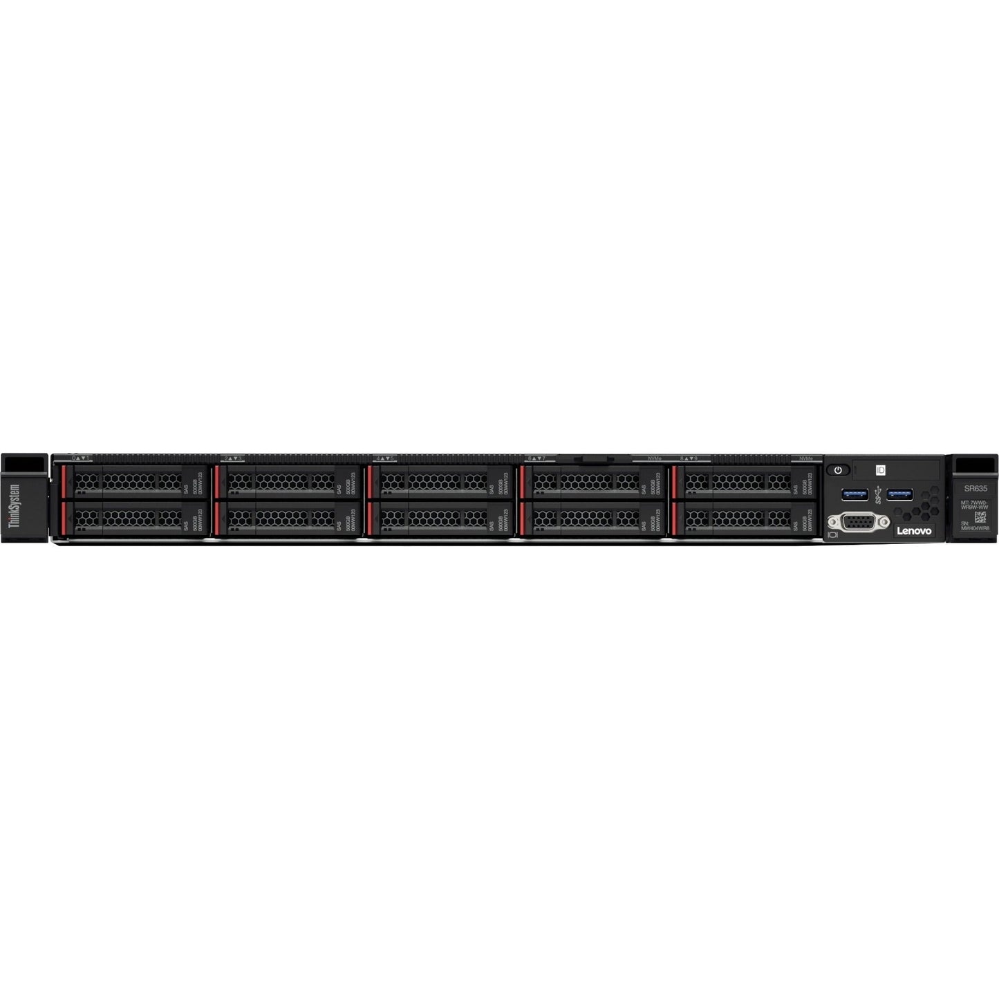 Lenovo ThinkSystem SR635 7Y99A028NA 1U Rack Server - 1 x AMD EPYC 7282 2.80 GHz - 16 GB RAM