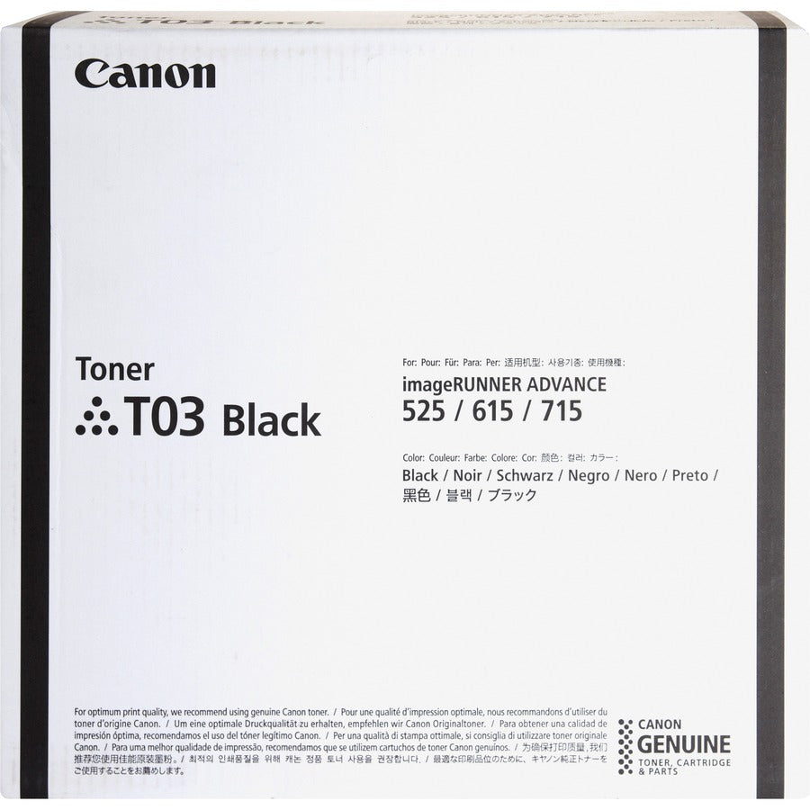 Canon T03 Original Laser Toner Cartridge - Black - 1 Each