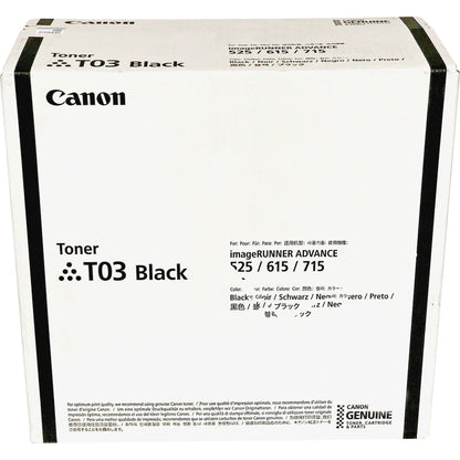 Canon T03 Original Laser Toner Cartridge - Black - 1 Each