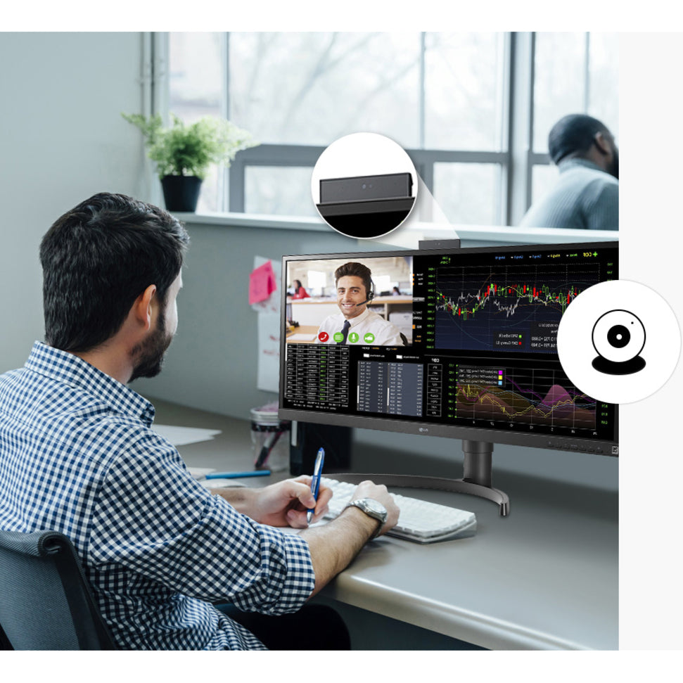 LG 34CN650N-6A All-in-One Thin Client - Intel Celeron J4105 Quad-core (4 Core) 1.50 GHz