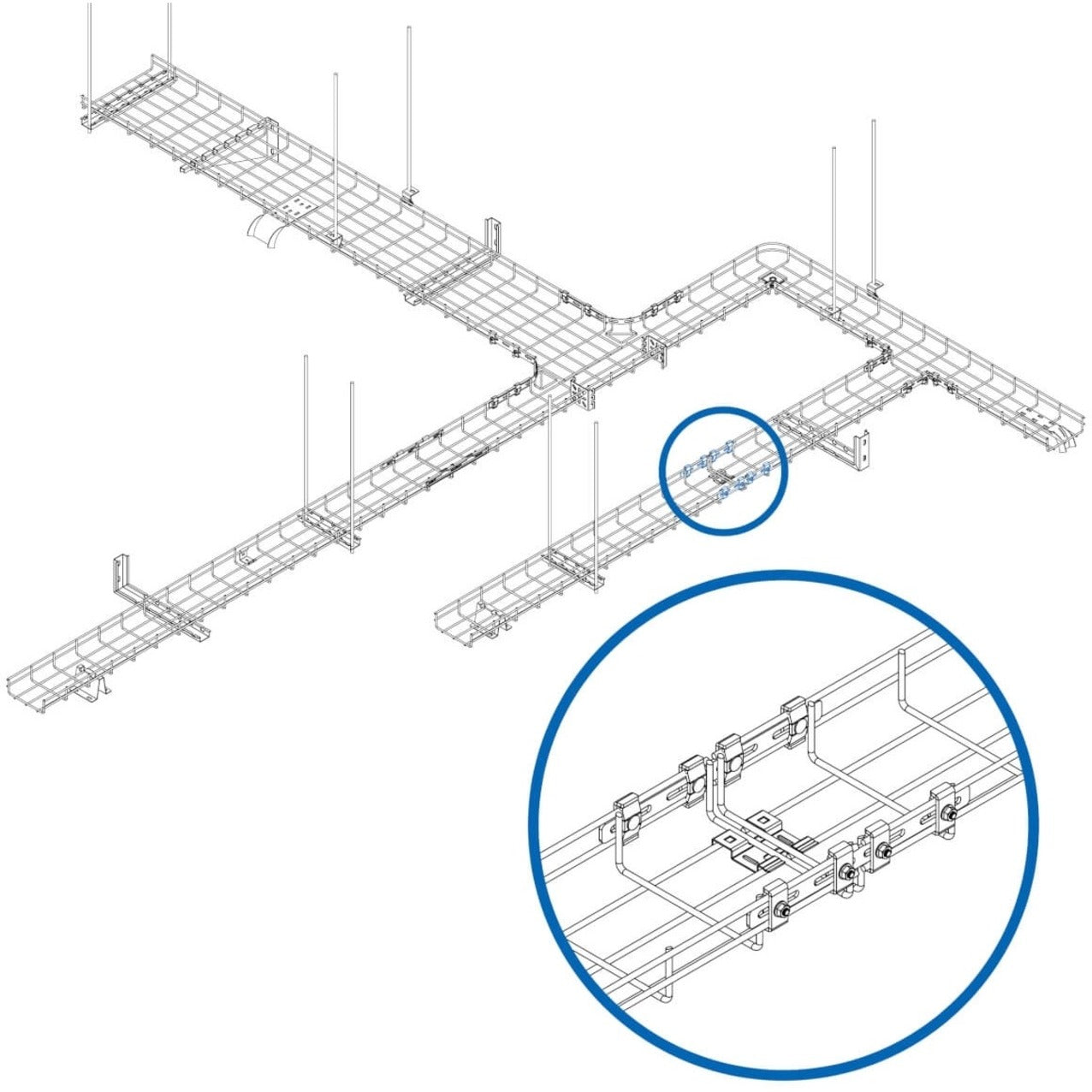 Tripp Lite Strengthening Bar Kit for Wire Mesh Cable Trays