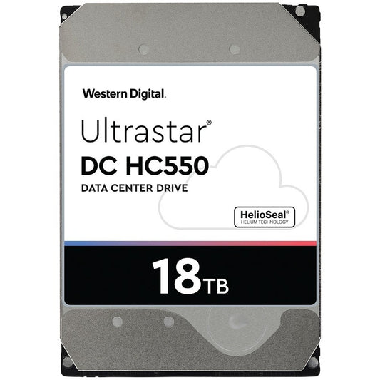 Western Digital Ultrastar DC HC550 WUH721818ALE6L1 18 TB Hard Drive - 3.5" Internal - SATA (SATA/600)