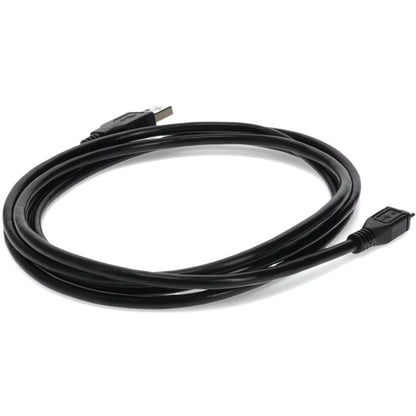 AddOn 1ft USB 2.0 (A) Male to Micro-USB 2.0 (B) Male Black Cable