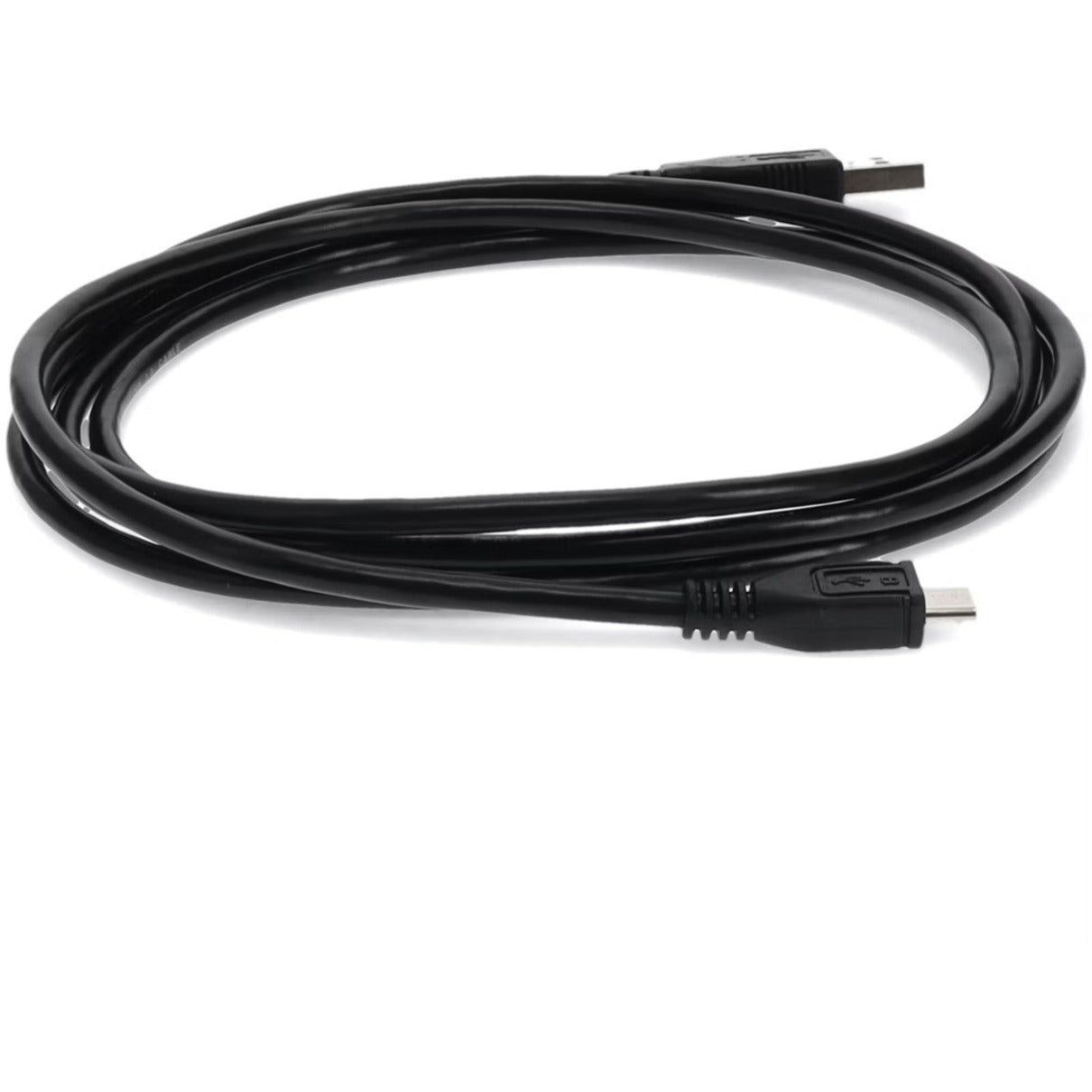 AddOn 1ft USB 2.0 (A) Male to Micro-USB 2.0 (B) Male Black Cable