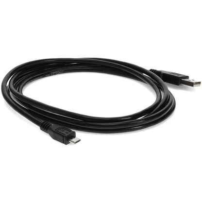 AddOn 1ft USB 2.0 (A) Male to Micro-USB 2.0 (B) Male Black Cable