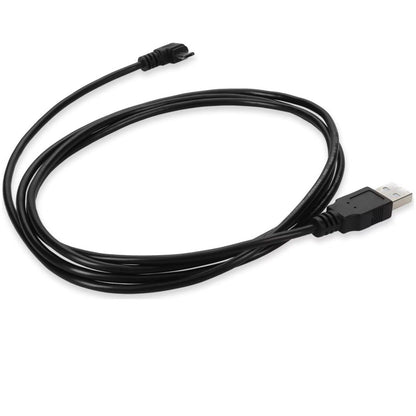 AddOn 2m USB 2.0 (A) Male to Micro-USB 2.0 (B) Right-Angle Male Black Cable