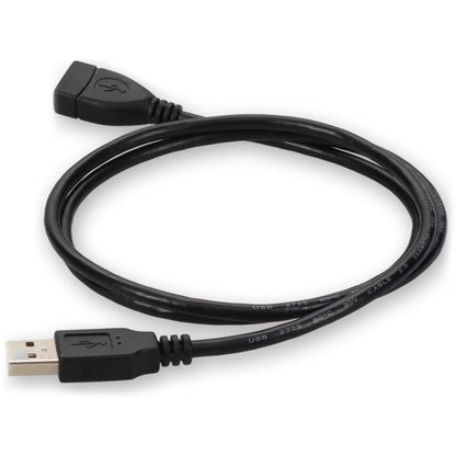 AddOn 5ft USB 2.0 (A) Male to Female Black Cable