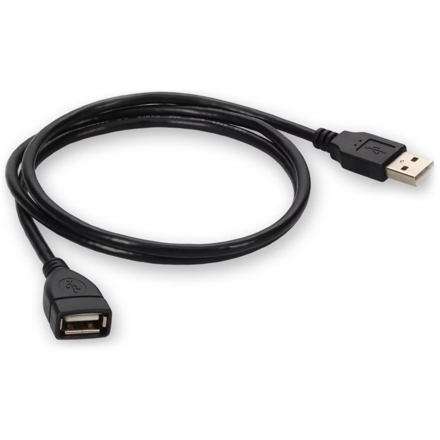 AddOn 5ft USB 2.0 (A) Male to Female Black Cable