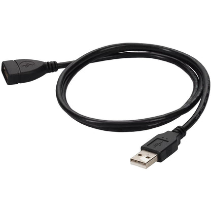 AddOn 5ft USB 2.0 (A) Male to Female Black Cable