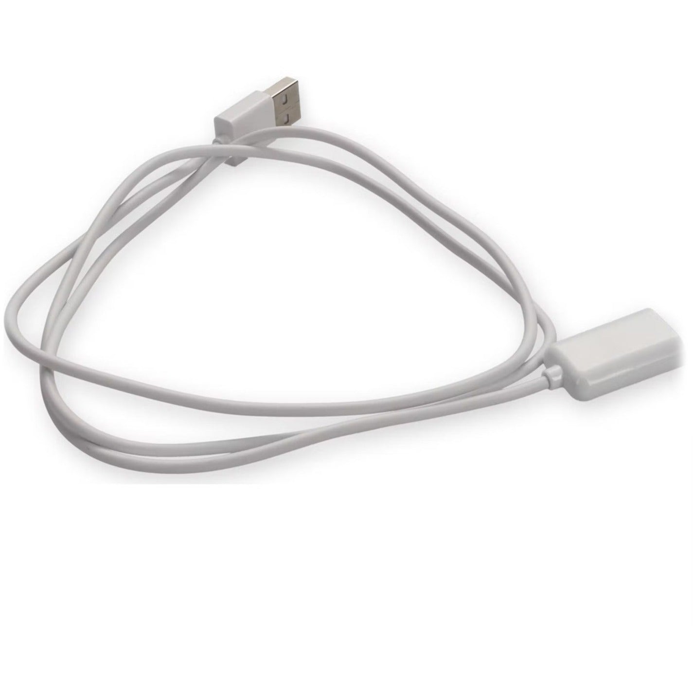 AddOn 1m USB 2.0 (A) Male to USB 2.0 (B) Male White Cable