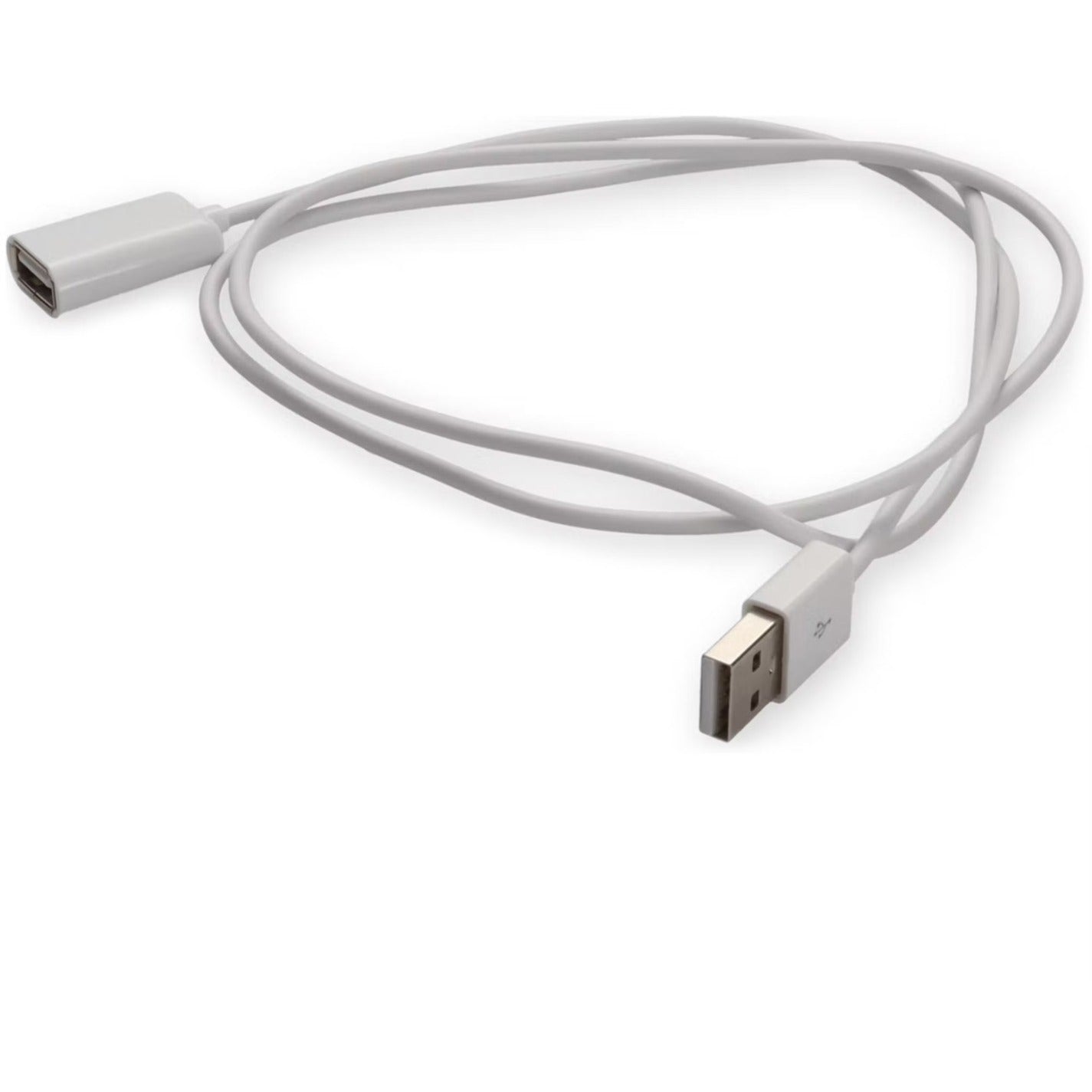 AddOn 2m USB 2.0 (A) Male to USB 2.0 (B) Male White Cable