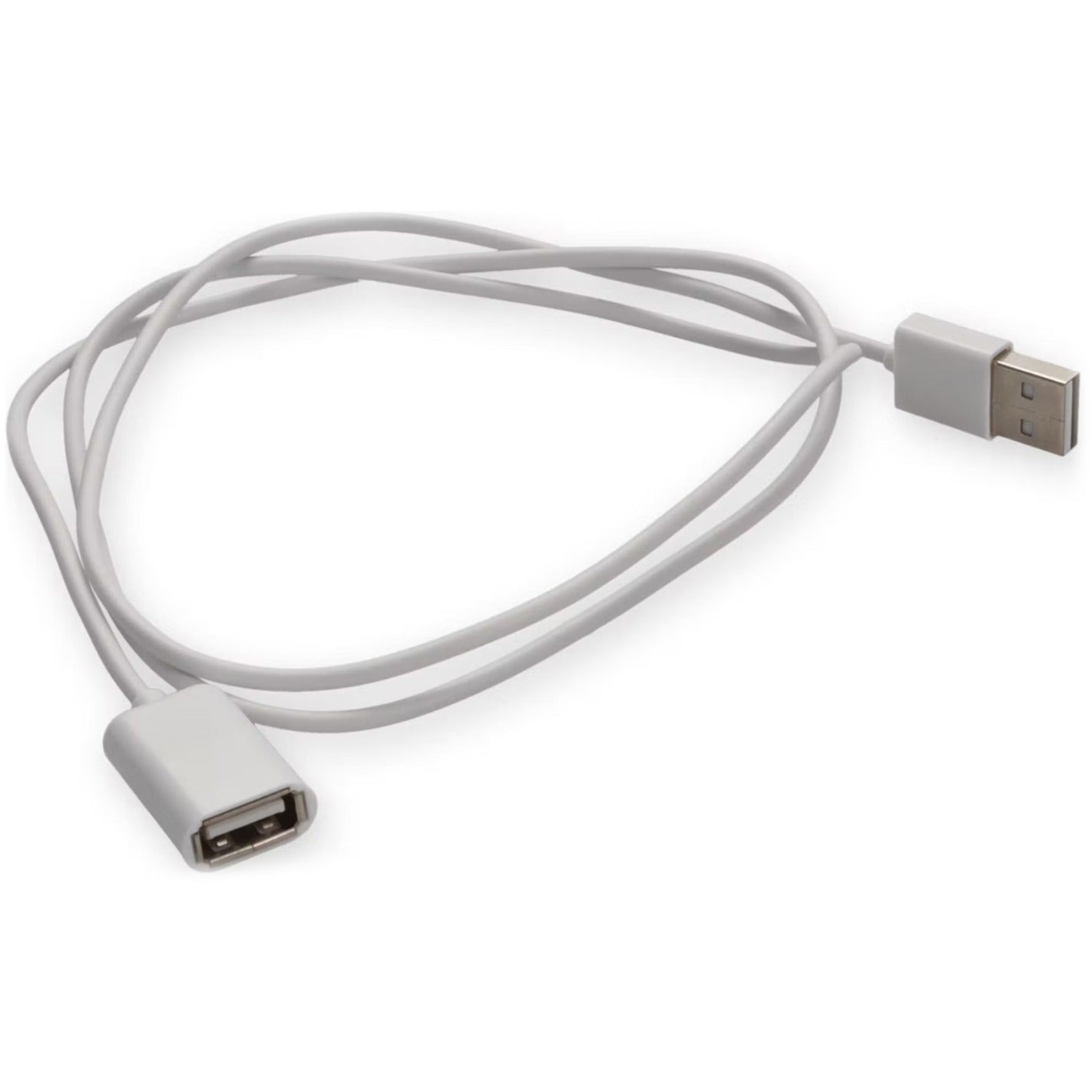 AddOn 3m USB 2.0 (A) Male to USB 2.0 (B) Male White Cable
