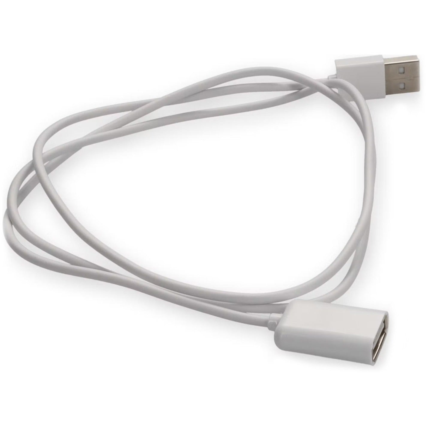 AddOn 3m USB 2.0 (A) Male to USB 2.0 (B) Male White Cable