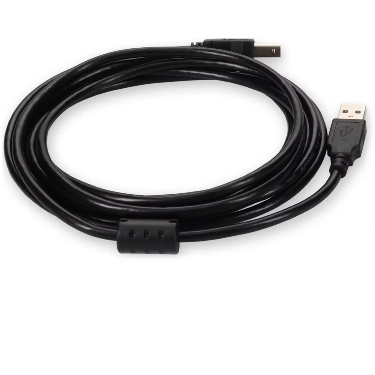 AddOn 3m USB 2.0 (A) Male to USB 2.0 (B) Male White Cable