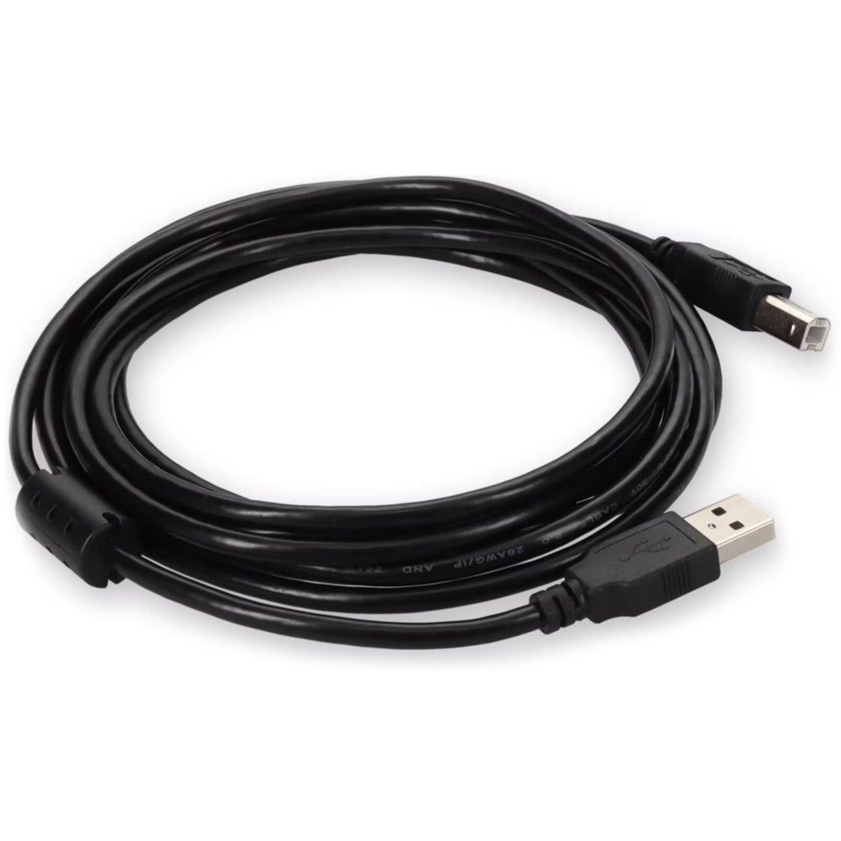 AddOn 3m USB 2.0 (A) Male to USB 2.0 (B) Male White Cable