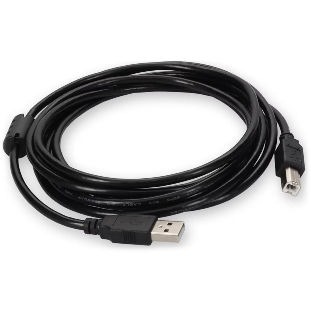 AddOn 3m USB 2.0 (A) Male to USB 2.0 (B) Male White Cable
