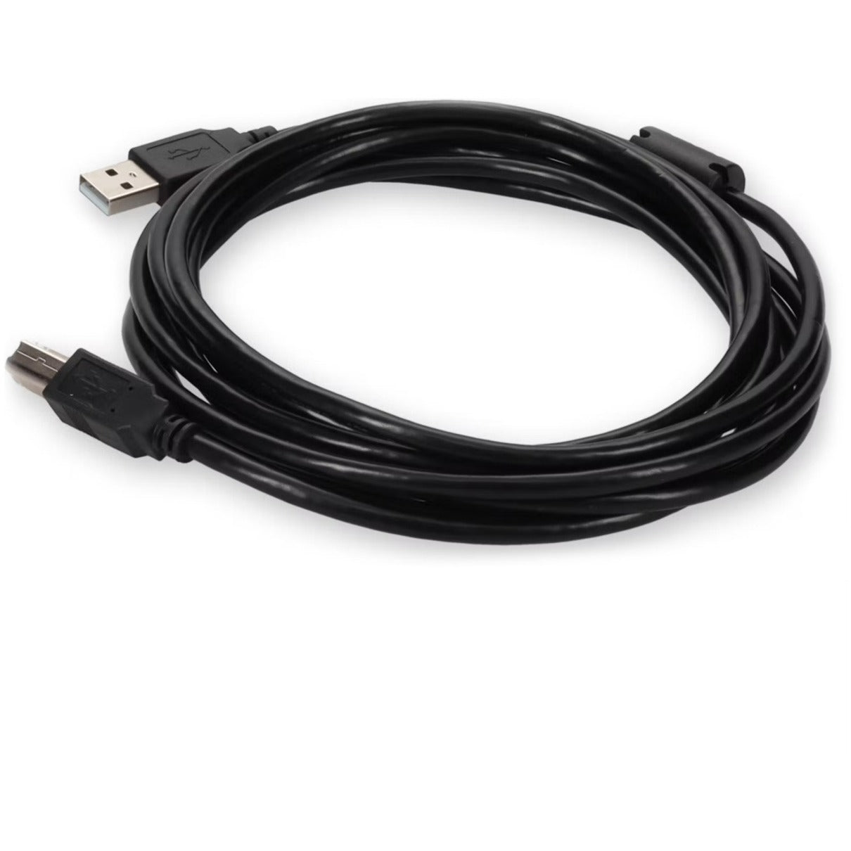 AddOn 3m USB 2.0 (A) Male to USB 2.0 (B) Male White Cable