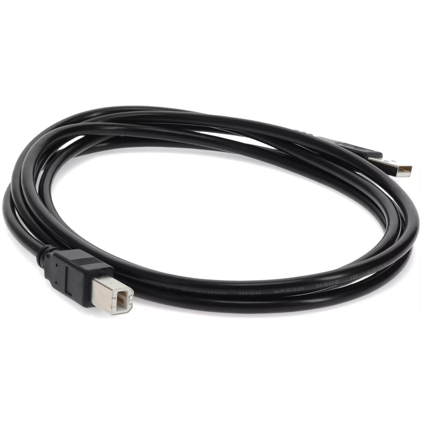 AddOn 9m USB 2.0 (A) Male to USB 2.0 (B) Male Black Cable