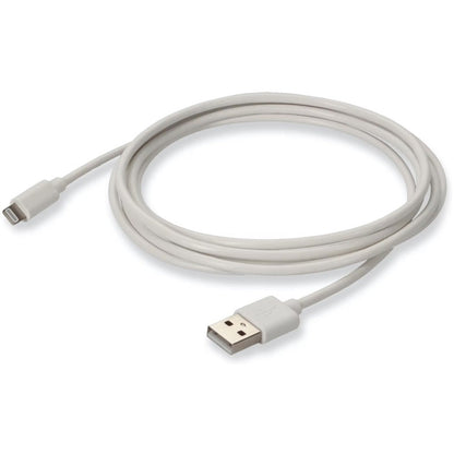 AddOn 6in USB 2.0 (A) Male to Lightning Male White Cable
