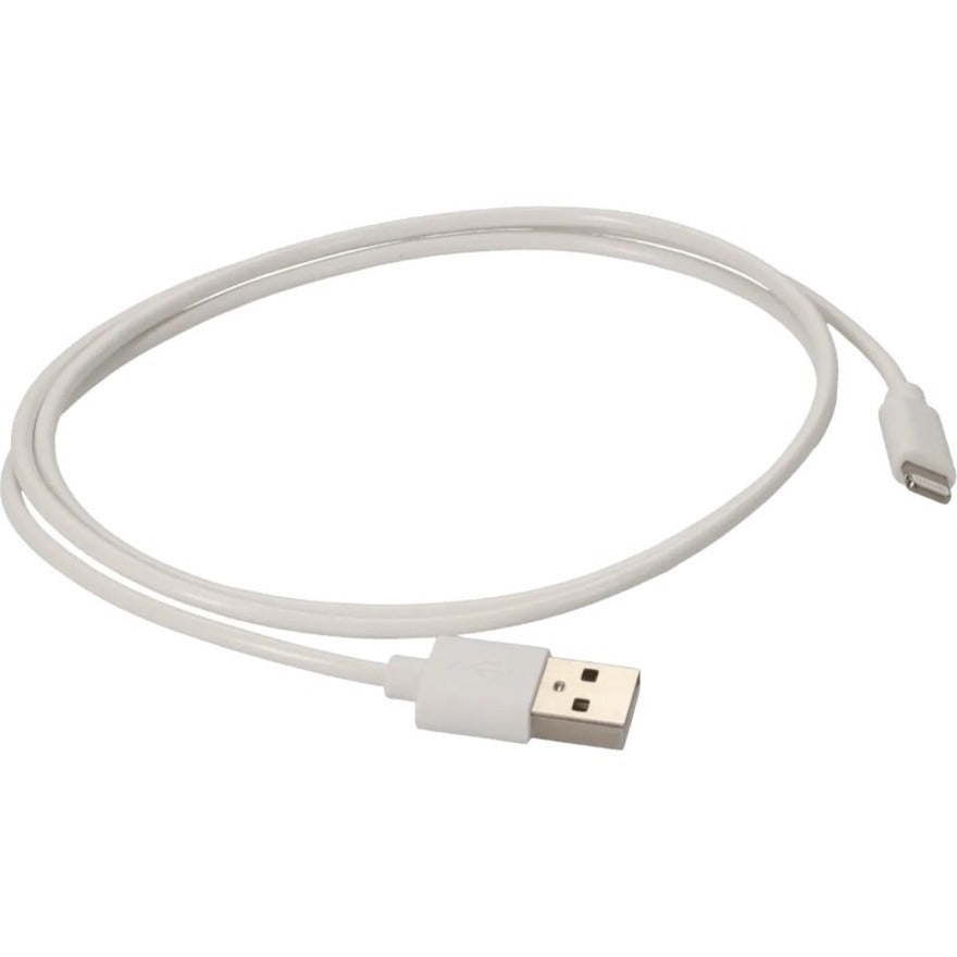 AddOn 1.0m (3.3ft) USB 2.0 (A) Male to Lightning Male White Cable