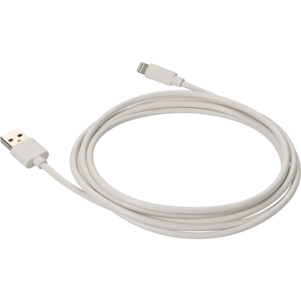 AddOn 2.0m (6.6ft) USB 2.0 (A) Male to Lightning Male Sync and Charge White Cable