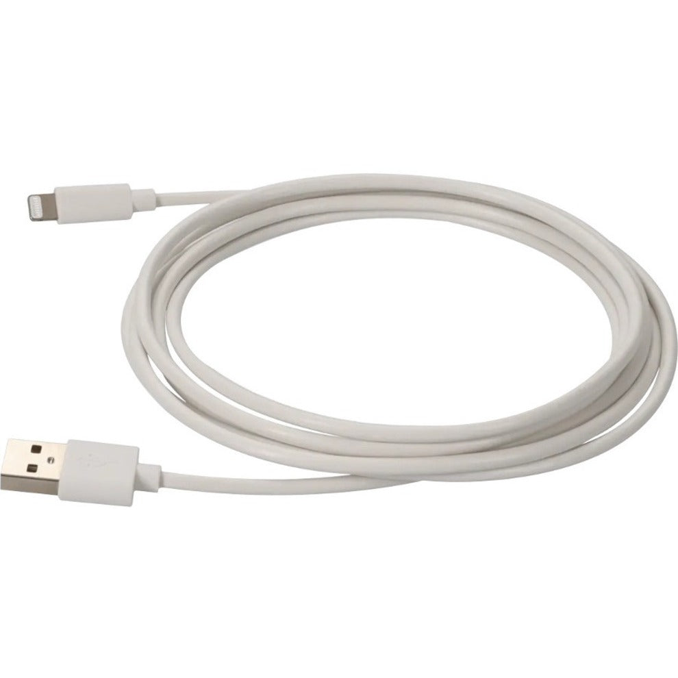 AddOn 2.0m (6.6ft) USB 2.0 (A) Male to Lightning Male Sync and Charge White Cable