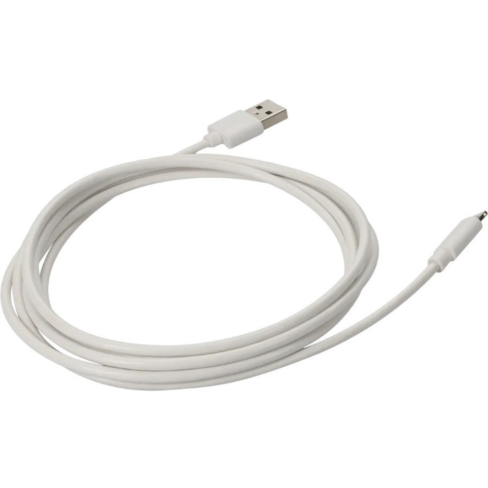 AddOn 2.0m (6.6ft) USB 2.0 (A) Male to Lightning Male Sync and Charge White Cable