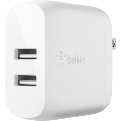 Belkin BoostCharge Dual USB-A Wall Charger 24W (USB-A to Micro-USB cable included) - Power Adapter