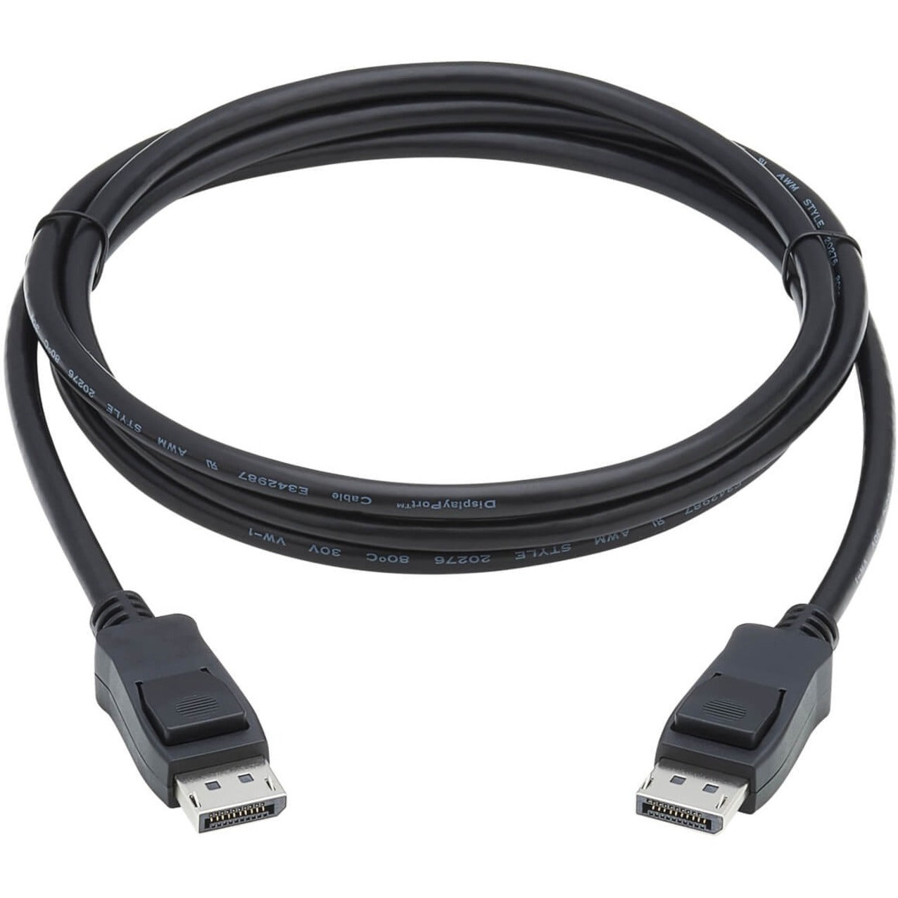 Tripp Lite DisplayPort 1.4 Cable with Latching Connectors 8K (M/M) Black 6 ft. (1.8m)