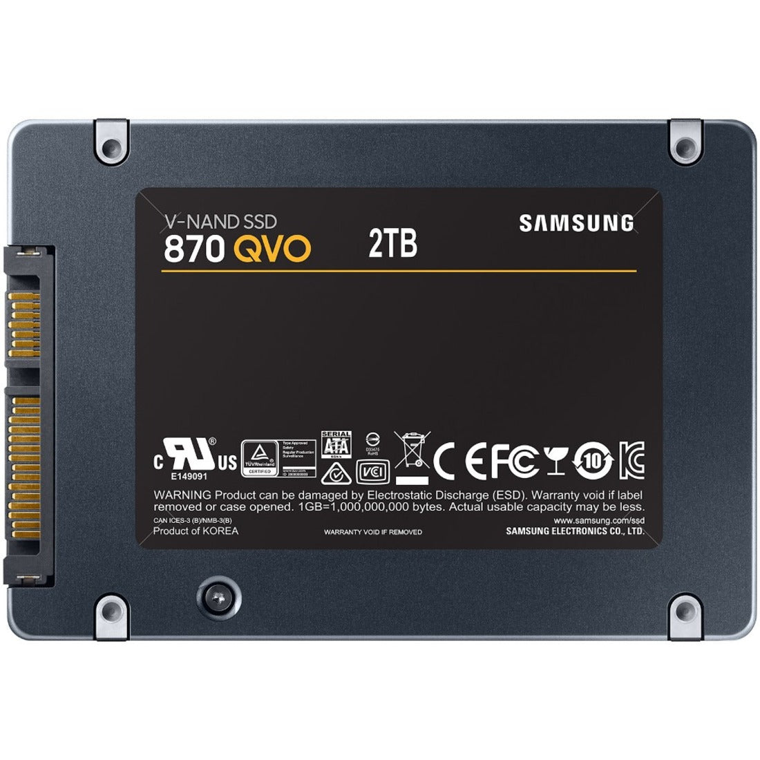 Samsung 870 QVO 2 TB Solid State Drive - 2.5" Internal - SATA (SATA/600)