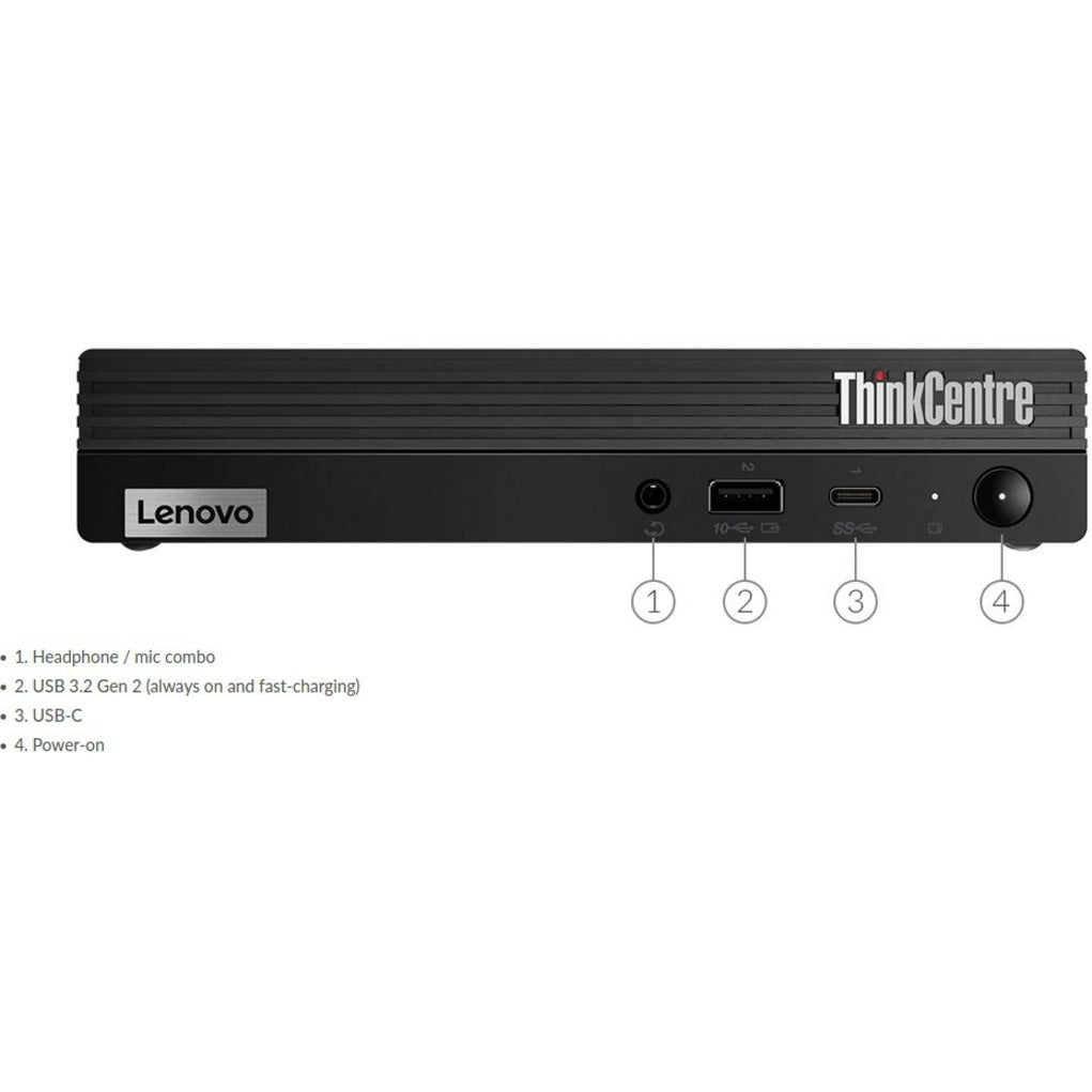 Lenovo ThinkCentre M80q 11DN0038US Desktop Computer - Intel Core i5 10th Gen i5-10500T Hexa-core (6 Core) 2.30 GHz - 16 GB RAM DDR4 SDRAM - 1 TB SSD - Tiny - Raven Black