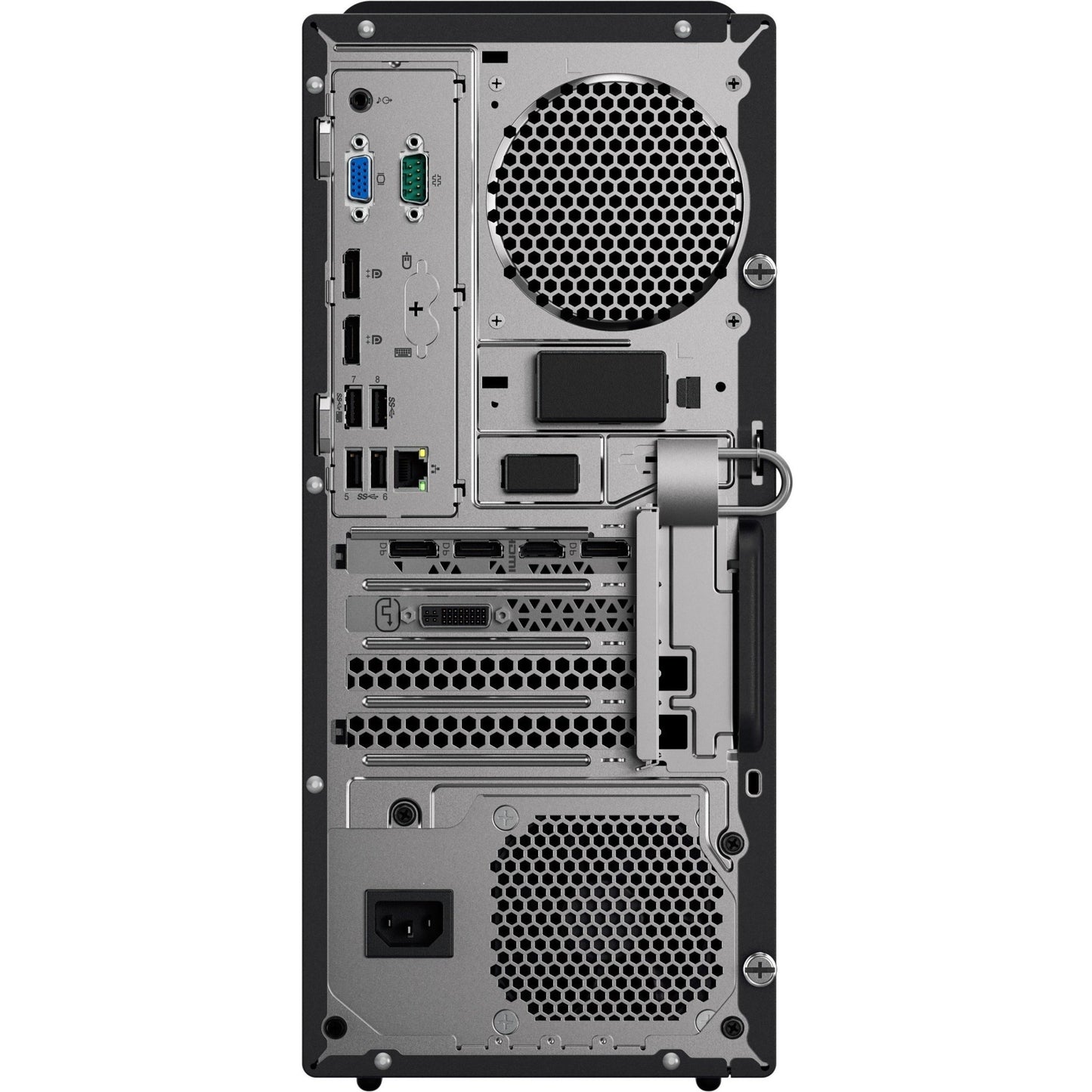 Lenovo ThinkCentre M920t 10SGS5J800 Desktop Computer - Intel Core i5 8th Gen i5-8600 Hexa-core (6 Core) 3.10 GHz - 32 GB RAM DDR4 SDRAM - 1 TB PCI Express SSD - Tower - Raven Black
