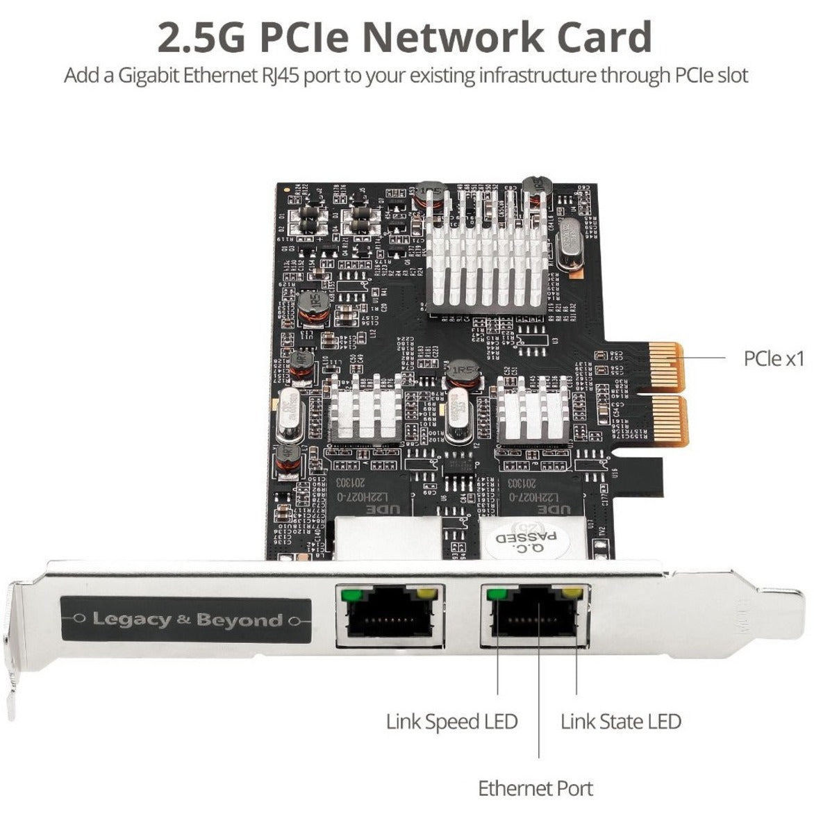 SIIG Dual 2.5G 4-Speed Multi Gigabit Ethernet PCIe Card