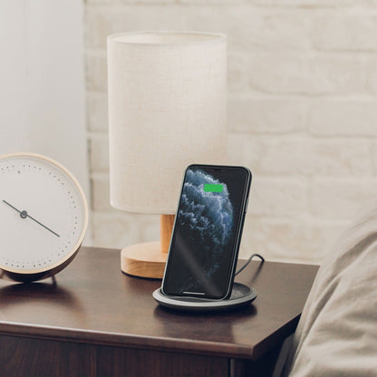 Moshi Lounge Q Wireless Charging Stand Qi-certified 15 W Fast-charging with Adjustable Height for all Phones Vertical or Horizontal Charging