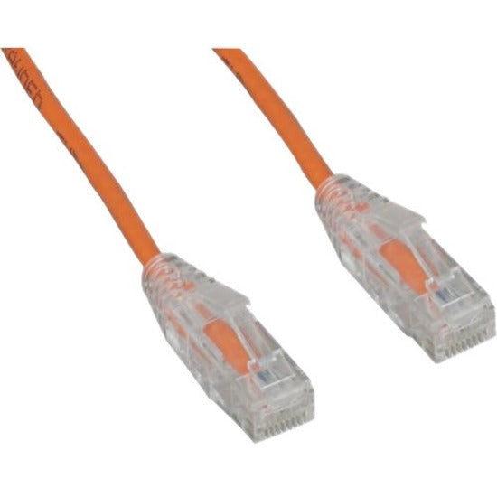 2FT CAT6 ORANGE SLIM 28AWG     