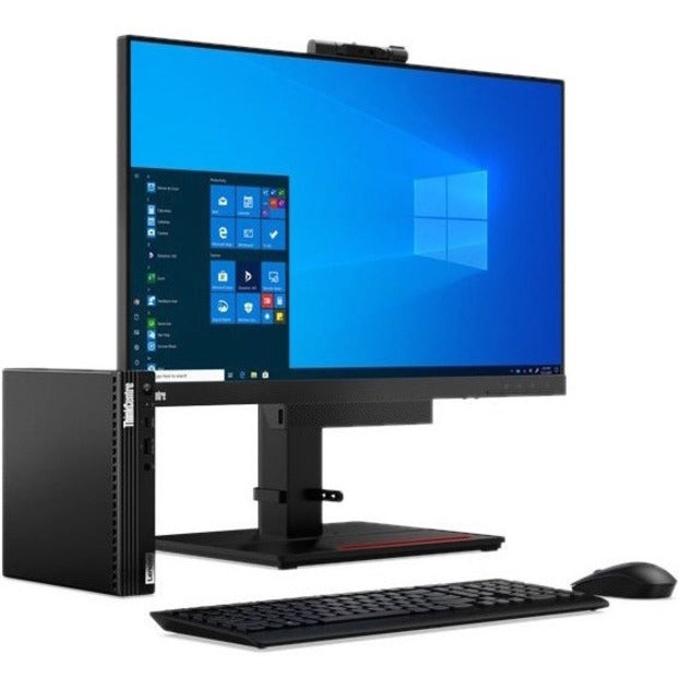 Lenovo ThinkCentre M70q 11DT0071US Desktop Computer - Intel Core i7 10th Gen i7-10700T Octa-core (8 Core) 2 GHz - 16 GB RAM DDR4 SDRAM - 256 GB SSD - Tiny - Raven Black