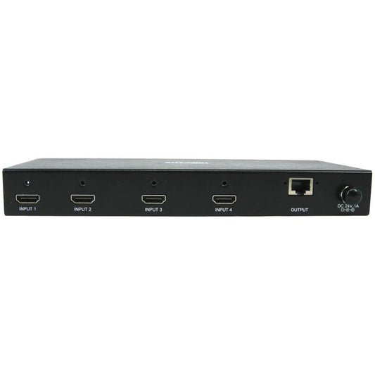 Tripp Lite 4-Port HDMI Switch Kit 4K 60 Hz 4 HDMI Inputs to 1 HDMI over Cat6 Extender 50 ft. TAA