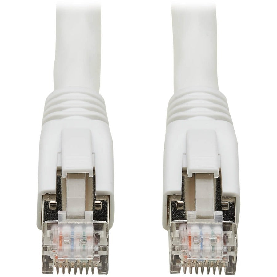 Tripp Lite Cat8 25G/40G-Certified Snagless Shielded S/FTP Ethernet Cable (RJ45 M/M) PoE White 40 ft. (12.19 m)
